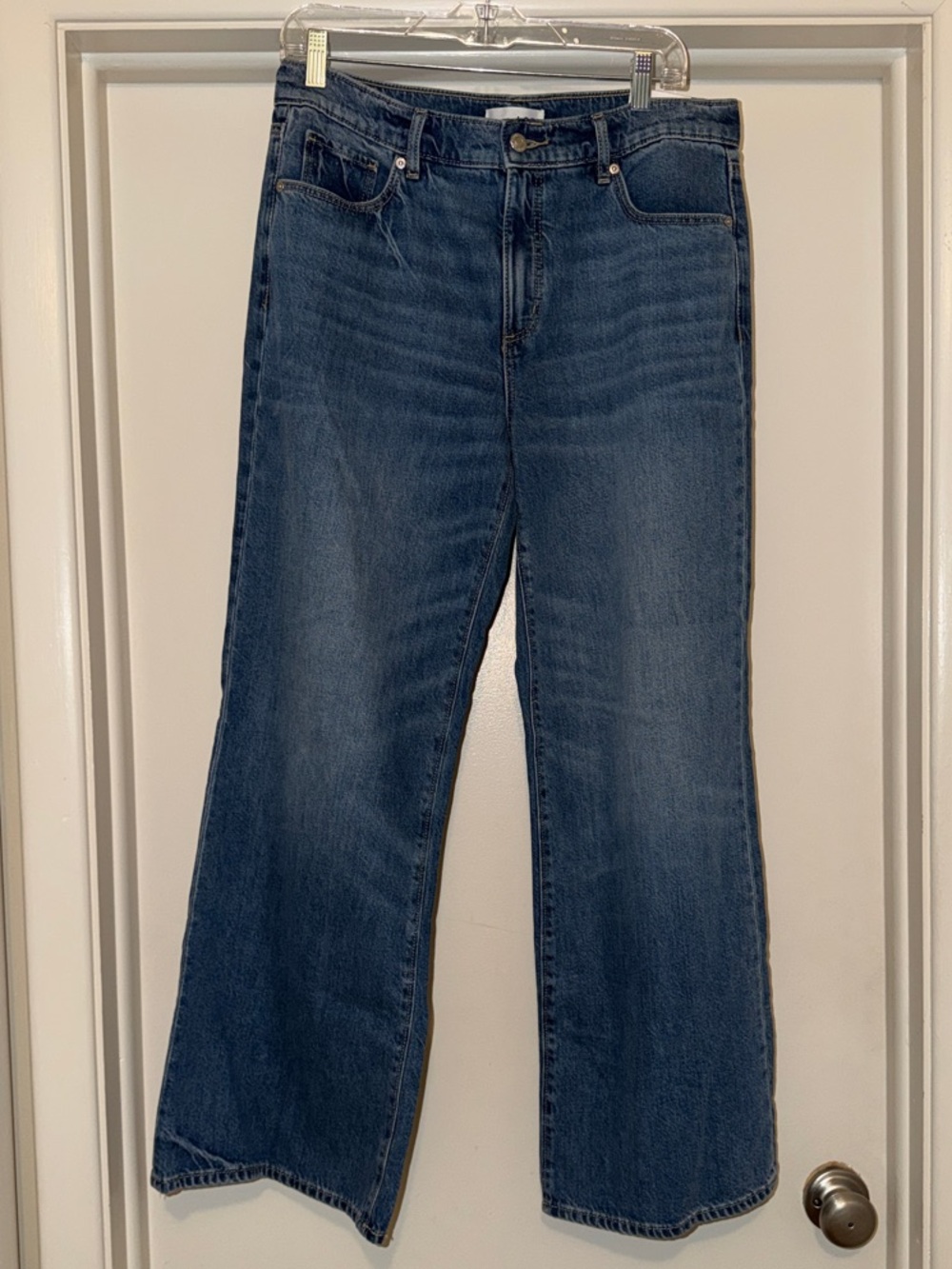 LOFT Medium Wash, Wide Leg Jeans, Size 8, NWT